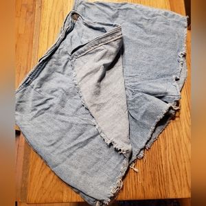 Vintage 1980s bill blass jean short super high waist curvy raw hem
